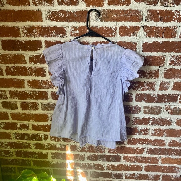 Universal Thread Lavender Flutter Sleeve Blouse - Picture 5 of 6